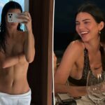 Kendall Jenner tira as roupas na praia em fotos de cair o queixo do aniversário de 30 anos