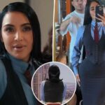 Kim Kardashian recebendo olhares estranhos por causa de sua escolha de moda 'irrealista' no amplamente criticado 'All's Fair'