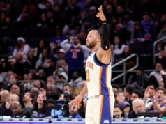 Knicks continuam desfile de 3 pontos com barragem histórica contra Grizzlies Jalen Brunson, nº 11 do New York Knicks, reage após acertar um chute de três pontos no segundo tempo.