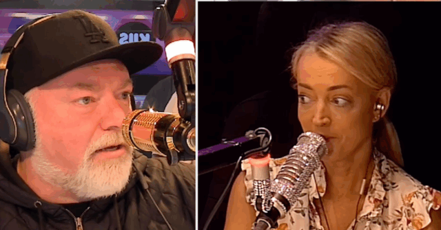 Os atletas de choque Kyle Sandilands e Jackie 'O' Henderson.