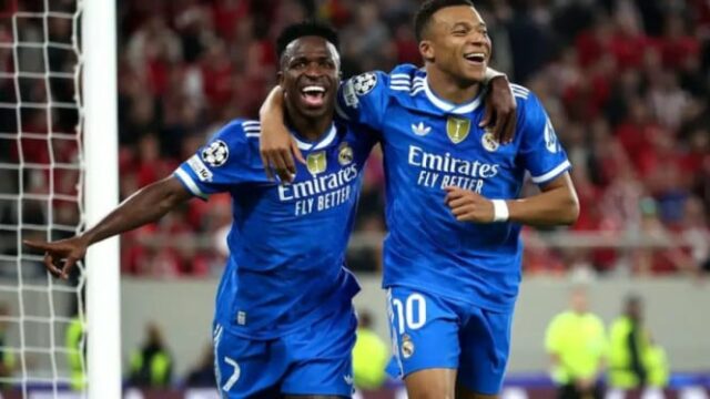 Kylian Mbappe marca 4 gols, o Real Madrid derrota o Olympiakos em um drama de 7 gols
