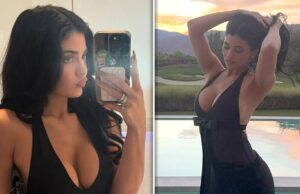Kylie Jenner posa com vestido preto peituda kylie jenner insta principal