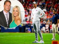 LSU leva a família de Lane Kiffin para uma turnê enquanto a busca por treinamento esquenta Lane Kiffin na linha lateral de Ole Miss durante a vitória do time sobre a Flórida em 15 de novembro de 2025.