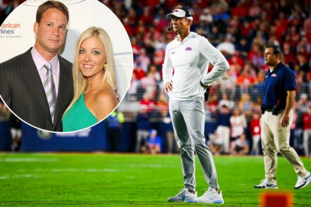 LSU leva a família de Lane Kiffin para uma turnê Lane Kiffin na linha lateral de Ole Miss durante a vitória do time sobre a Flórida em 15 de novembro de 2025.