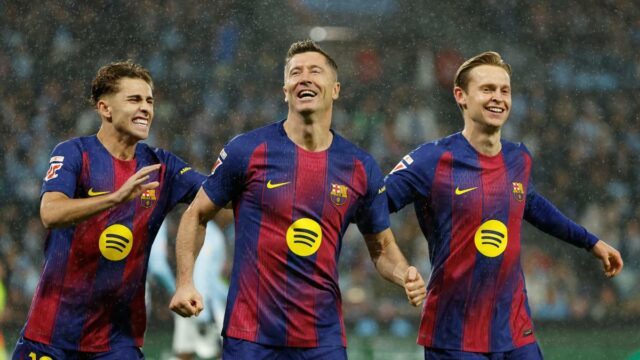 La Liga 2025-26: Hat-trick de Lewandowski leva o Barcelona à vitória por 4-2 sobre o Celta de Vigo
