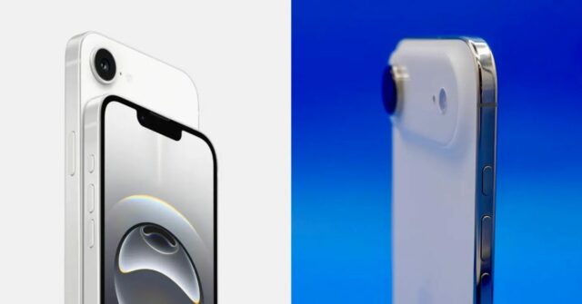 Leaker afirma vendas fracas do iPhone 16e (esquerda) quando a produção do iPhone Air (direita) cessa