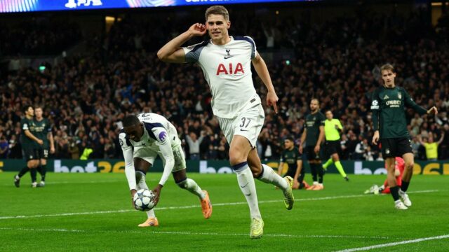 Liga dos Campeões 2025-26: O gol maravilhoso de Van de Liga dos Campeões 2025-26: O gol maravilhoso de Van de Ven ajuda o Tottenham a derrotar Copenhague; Atlético; Mônaco soma vitórias