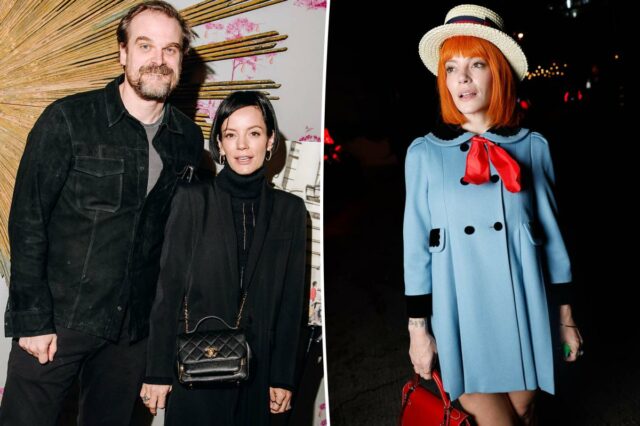 Lily Allen faz uma crítica selvagem à amante do ex David Harbour com fantasia de Halloween de 'Madeline'
