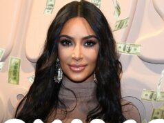 Linha de roupas SKIMS de Kim Kardashian agora avaliada em US$ 5 bilhões Kim Kardashian desnata Getty 1