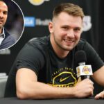 Luka Doncic falando ao microfone.