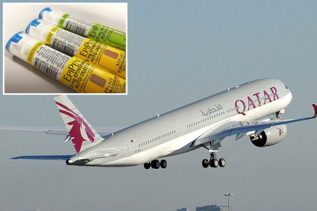 Mãe processa Qatar Airways em US$ 5 milhões depois que filha de 3 anos sofre anafilaxia grave no bar KitKat fornecido por comissário de bordo
