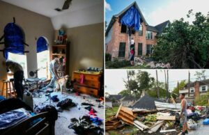 Mais de 100 casas danificadas por tornado no Texas, mostram fotos devastadoras Mais de 100 casas danificadas por tornado no Texas, mostram fotos devastadoras