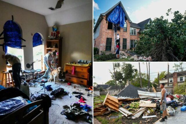 Mais de 100 casas danificadas por tornado no Texas, mostram fotos devastadoras
