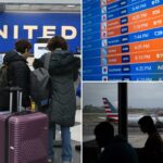 Mais de 1.500 voos cancelados na manhã de segunda-feira após o pior dia de paralisação para viagens aéreas