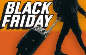 Mais de 17 ofertas de bagagem da Black Friday desaparecendo em menos de uma hora travesseiro de viagem trtl com maleta de transporte.