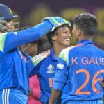 Mais postigos na Copa do Mundo Feminina ODI 2025: Deepti Sharma termina em primeiro, Charani em quarto