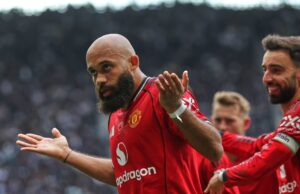 Manchester United x Everton: Premier League – notícias do time, início e escalações Ruben Amorim and Matheus Cunha react.