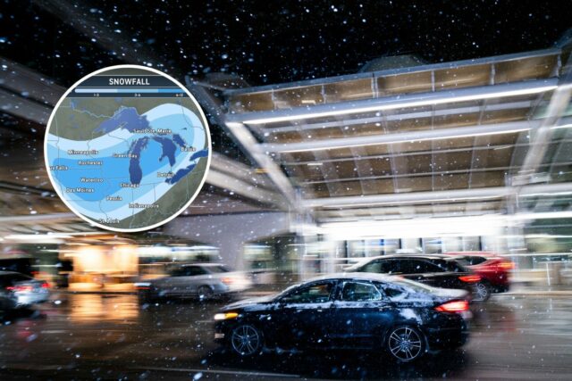 Mapa de tempestade de inverno mostra onde até 30 centímetros de neve podem atingir
