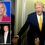 Marjorie Taylor Greene insiste que ainda apoia Trump - enquanto o critica repetidamente em uma entrevista maluca após a luta com Epstein