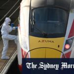 O trem fez uma parada de emergência em Huntingdon.