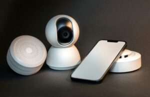 Matter 1.5 adiciona câmeras de segurança e muito mais pela primeira vez Matter 1.5 adiciona câmeras de segurança e muito mais pela primeira vez | A foto mostra o interior da câmera doméstica inteligente e outros dispositivos inteligentes