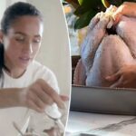 Meghan Markle assada como 'Salmonella Sussex' na gafe do peru no Dia de Ação de Graças