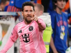 Messi marca gol na vitória do Inter Miami sobre Cincinnati na semifinal da Conferência Leste Lionel Messi em ação.