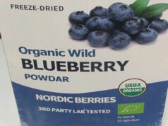 Metanfetamina avaliada em US$ 8 milhões encontrada em embalagens de mirtilo em aeroporto Um homem húngaro de 26 anos foi preso por tentar contrabandear 9 kg de metanfetamina no valor de mais de US$ 8 milhões para a Austrália, escondidos dentro de embalagens de pó de mirtilo.