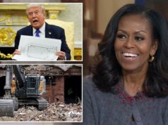 Michelle Obama ataca a demolição da ala leste da Casa Branca por Trump Michelle Obama ataca a demolição da ala leste da Casa Branca por Trump