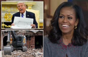 Michelle Obama ataca a demolição da ala leste da Casa Branca por Trump Michelle Obama ataca a demolição da ala leste da Casa Branca por Trump