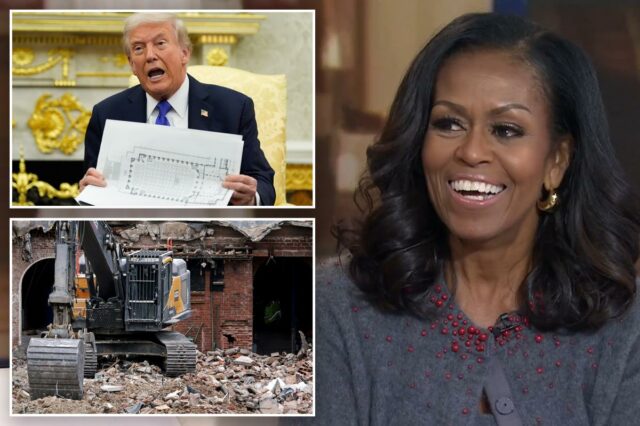 Michelle Obama ataca a demolição da ala leste da Casa Michelle Obama ataca a demolição da ala leste da Casa Branca por Trump