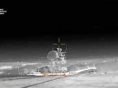 Militares ucranianos compartilham vídeo de ataques violentos contra ativos russos na Crimeia Imagem térmica mostrando um ataque de precisão ucraniano contra um sistema de defesa aérea russo na Crimeia.