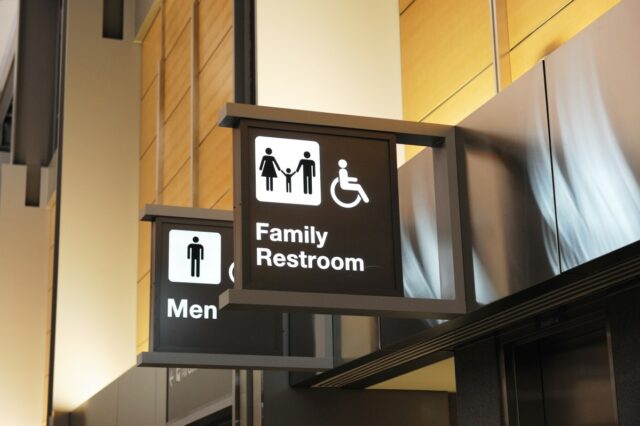 Unusual toilet design at Lisbon Airport.