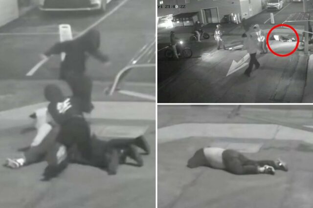 Multidão de adolescentes e-bikers ataca brutalmente um estranho aleatório - Multidão de adolescentes e-bikers ataca brutalmente um estranho aleatório - depois tira uma foto dele, pensando que ele está morto: relatórios