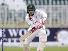 Mushfiqur Rahim torna-se o 11º batedor a marcar século no 100º teste Mushfiqur Rahim torna-se o 11º batedor a marcar século no 100º teste