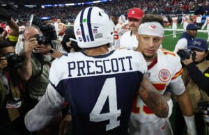 NFL reage ao aperto de mão pós-jogo entre Patrick Mahomes e Dak Prescott NFL reage ao aperto de mão pós-jogo entre Patrick Mahomes e Dak Prescott