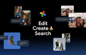 Nano Banana chegou ao Google Fotos Capturas de tela destacando a ferramenta Ajude-me a editar do Google Fotos.