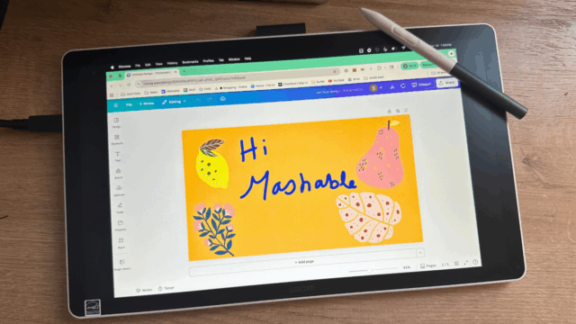 Não sou um artista profissional, mas o Wacom One 14 Um tablet Wacom One 14