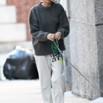 Naomi Watts apareceu em Nova York nesta terça-feira, em seu primeiro avistamento desde que seu simpático ex, Liev Schreiber, foi hospitalizado por um problema de saúde no fim de semana.