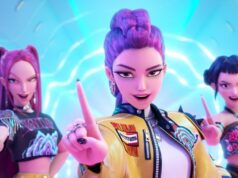 Netflix encerra especulações sobre K-Pop Demon Hunters 2 Three animated women raise their index fingers