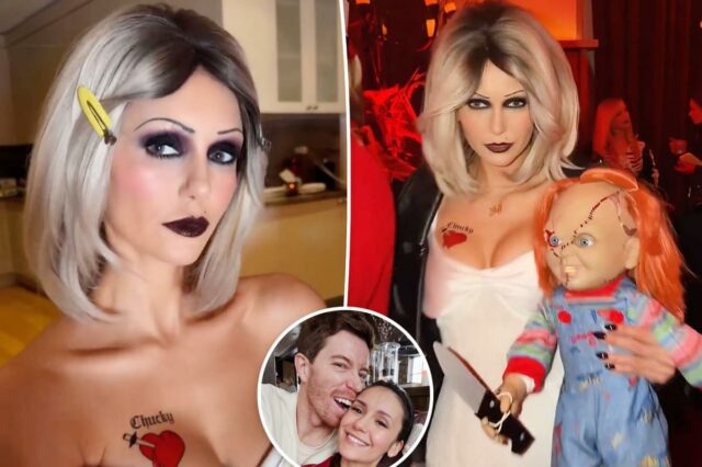 Nina Dobrev zomba de sua separação de Shaun White com fantasia pontuda de Halloween
