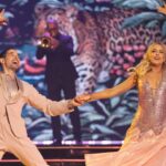 Valentin Chmerkovskiy e Alix Earle em “Dancing with the Stars”.