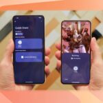 Capturas de tela destacando a aparência da próxima funcionalidade semelhante ao NameDrop.