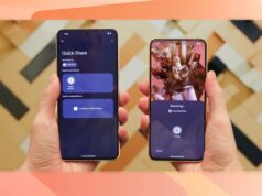 O Android está obtendo uma nova maneira fácil de trocar contatos Capturas de tela destacando a aparência da próxima funcionalidade semelhante ao NameDrop.