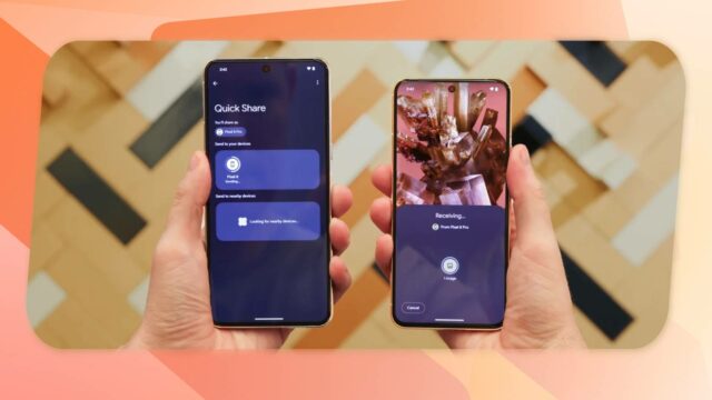 Capturas de tela destacando a aparência da próxima funcionalidade semelhante ao NameDrop.