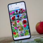 Capturas de tela detalhando a ferramenta de corte em perspectiva do aplicativo Google Fotos para edição de imagens