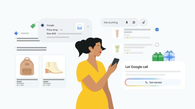 O Google agora pode ligar para as lojas em seu Capturas de tela destacando os novos recursos de compras do AI Mode.