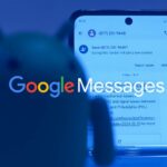 O ícone do Mensagens do Google na tela inicial de um smartphone