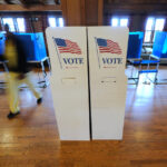 A deputada Marjorie Taylor Greene, R-Ga., fala após uma reunião estilo prefeitura, terça-feira, 15 de abril de 2025, em Acworth, Geórgia.