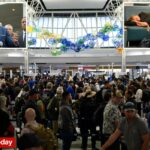 O administrador de Trump pode ser forçado a fechar partes do espaço aéreo dos EUA se a paralisação durar até a próxima semana, diz Duffy